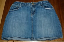 Girls Prefaded Distressed Gap Denim Skirt Size 12 Regular good