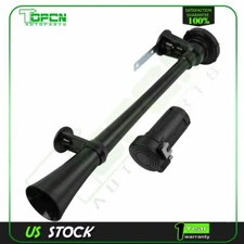 12V Single Trumpet Train horn Air Horn Compressor Kit Black For Car Truck Boat