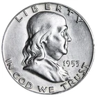 1953-S Franklin SILVER Half Dollar Brilliant XF/AU Complete Your Album!