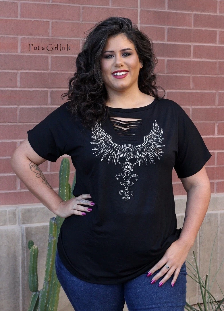 Plus size hotsell skull clothing