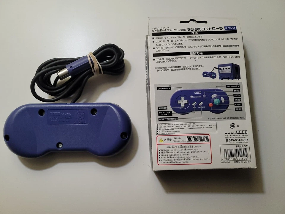 Hori Nintendo Gamecube Digital Indigo Controller Complete In Box CIB Great Shape - Image 2 of 4