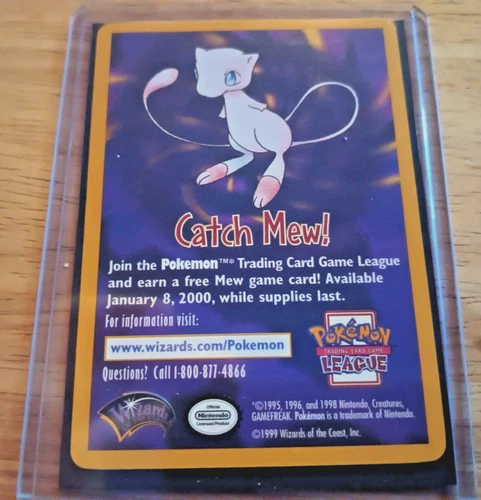 Catch Mew Info Card - Black Star Promo