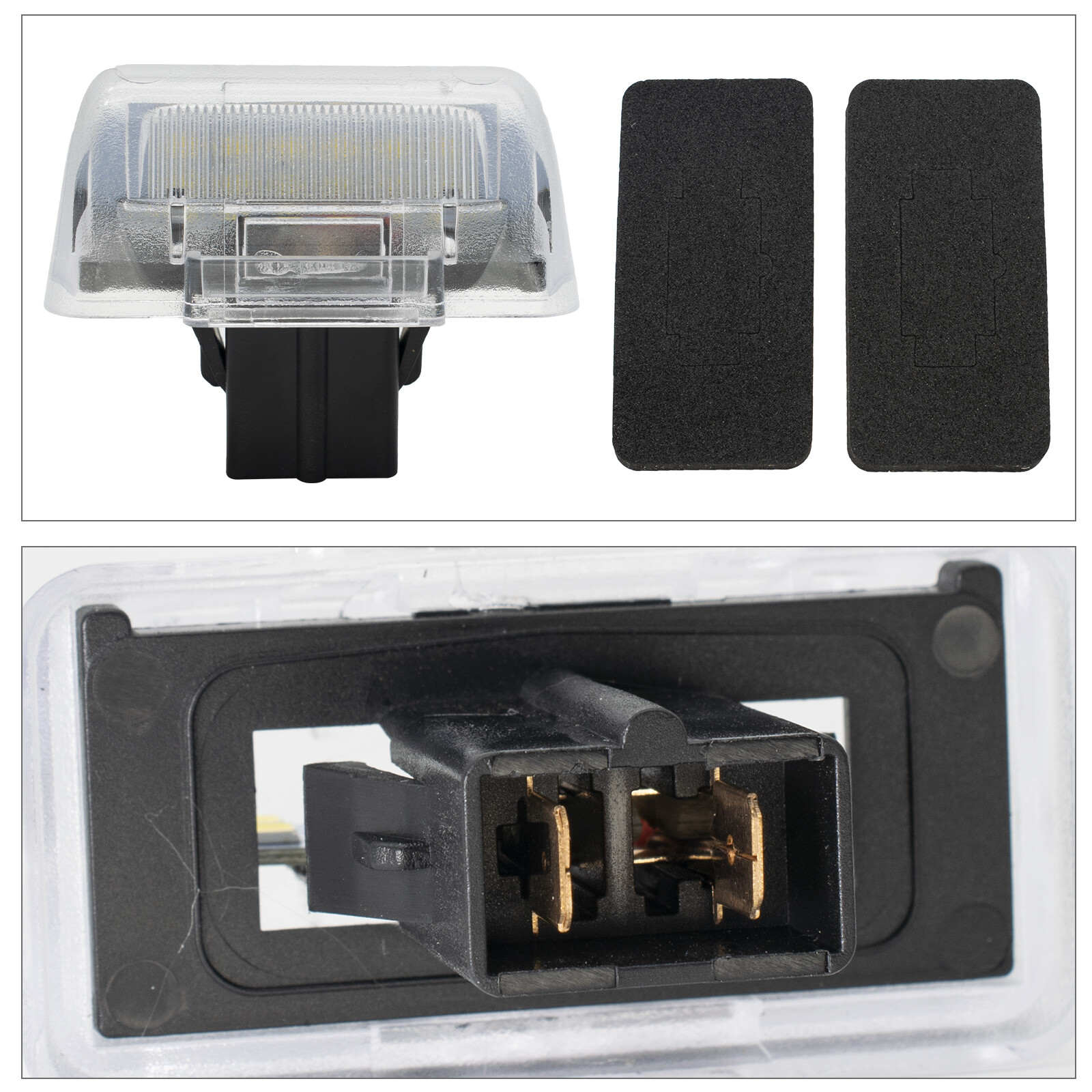 1732840 2 x FOR FORD TRANSIT, CONNECT, COSTUM, 1732840 LED NUMBER PLATE LIGHT ...