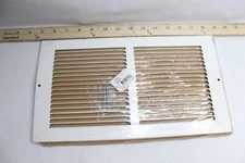 Hart & Cooley 650 Series Flat Wall Return Air Grille White Steel 12" x 6" 