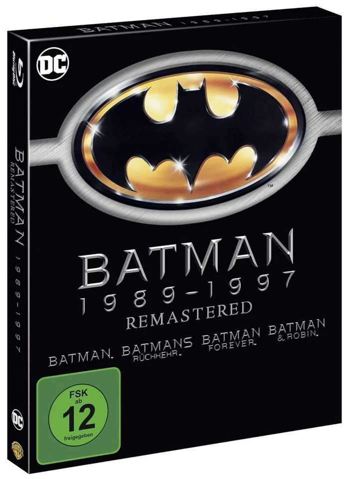 Batman  - Teil: 1 - 4 (1989 - 1997)[4 Blu-ray's /Neu/OVP] Tim Burton, Joel Schum - Bild 1 von 2