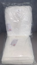 Lot of 10 New ULine Polypropylene Disposable Lab Coats Size L