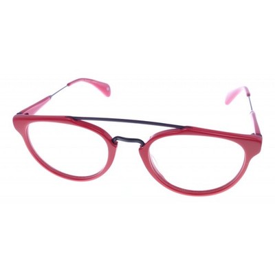 William Morris Brille Herren Damen  Rot Rund 26 Kunststoff