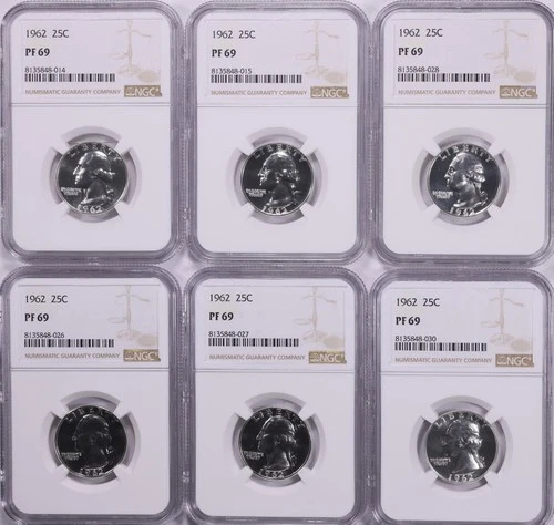 1962 Washington Quarter NGC PF69 White