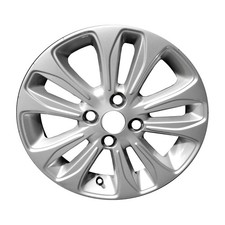 15x6 10 Spoke Refurbished Aluminum Wheel Painted Silver 560-05720
