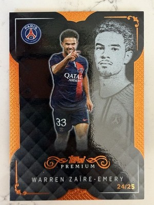   Warren Zaïre-Emery /25 Topps Premium PSG   Low Number Parallel France  