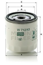 MANN-FILTER W712/43 Ölfilter für AUSTIN FORD FORD USA MAZDA MORGAN ROVER SKODA