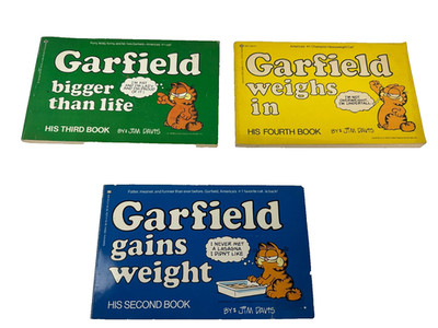 3 Vintage Garfeild Books 2nd, 3rd, 4th by Jim Davis