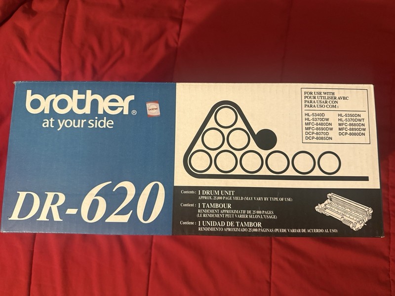 New Brother DR-620 Drum Unit for HL-5340D 5350DN 5370DW & MFC-8480DN