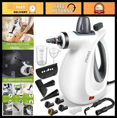 Handheld Multi-Surface Steam Cleaner with 12 Accessories - Home, Floor, Upholste