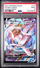 2021 Pokemon Sword and Shield Fusion Strike Mew Vmax #114 PSA 9