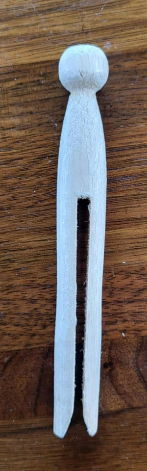 Lote de 40 pinzas para ropa de madera estilo vintage clavijas para muñecas artesanales secado de lavandería hágalo usted mismo Foto 2 de 3