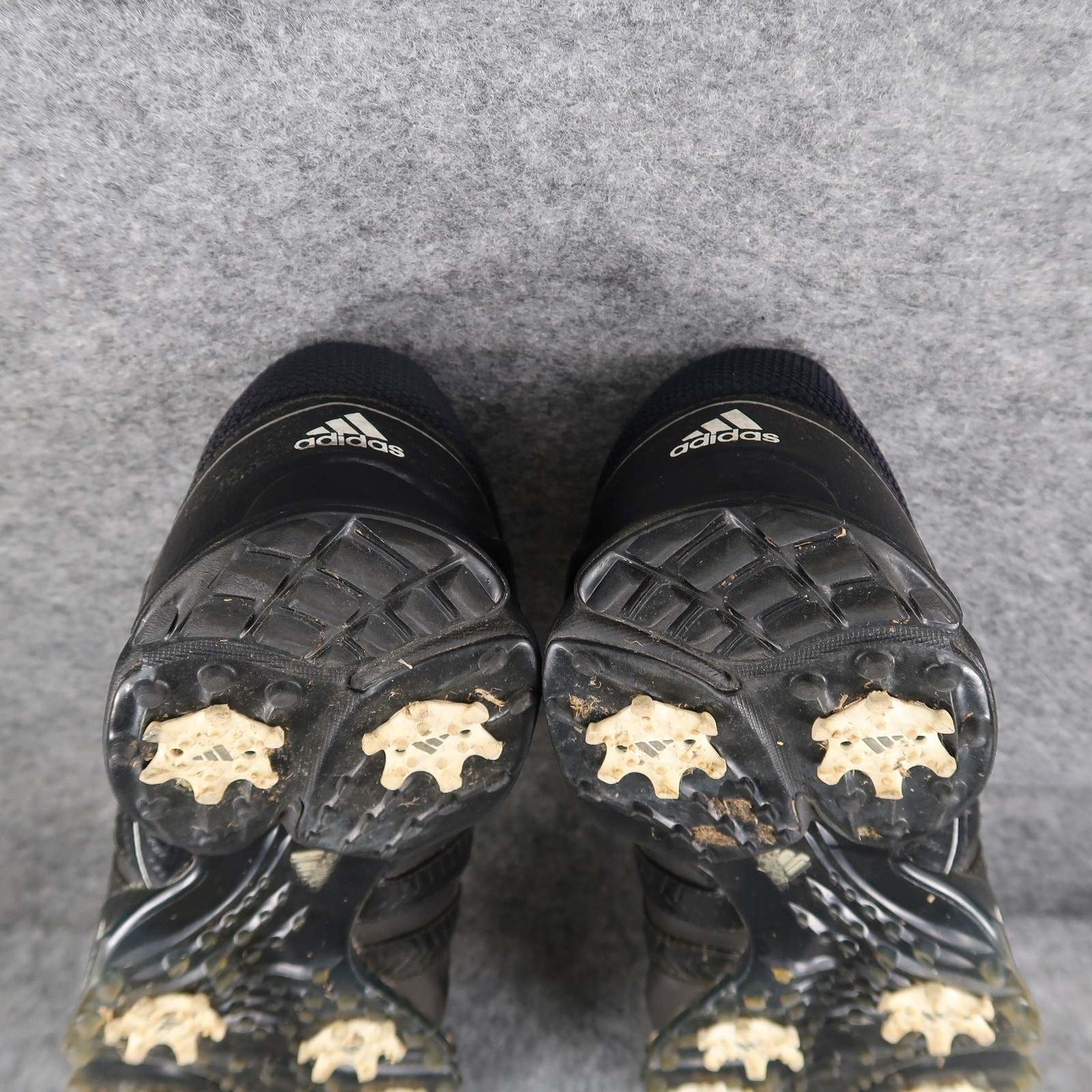 Adidas Shoes Mens 9 Golf Powerband Soft Spike Black Lace UP Athletic Fit Foam thumbnail 10