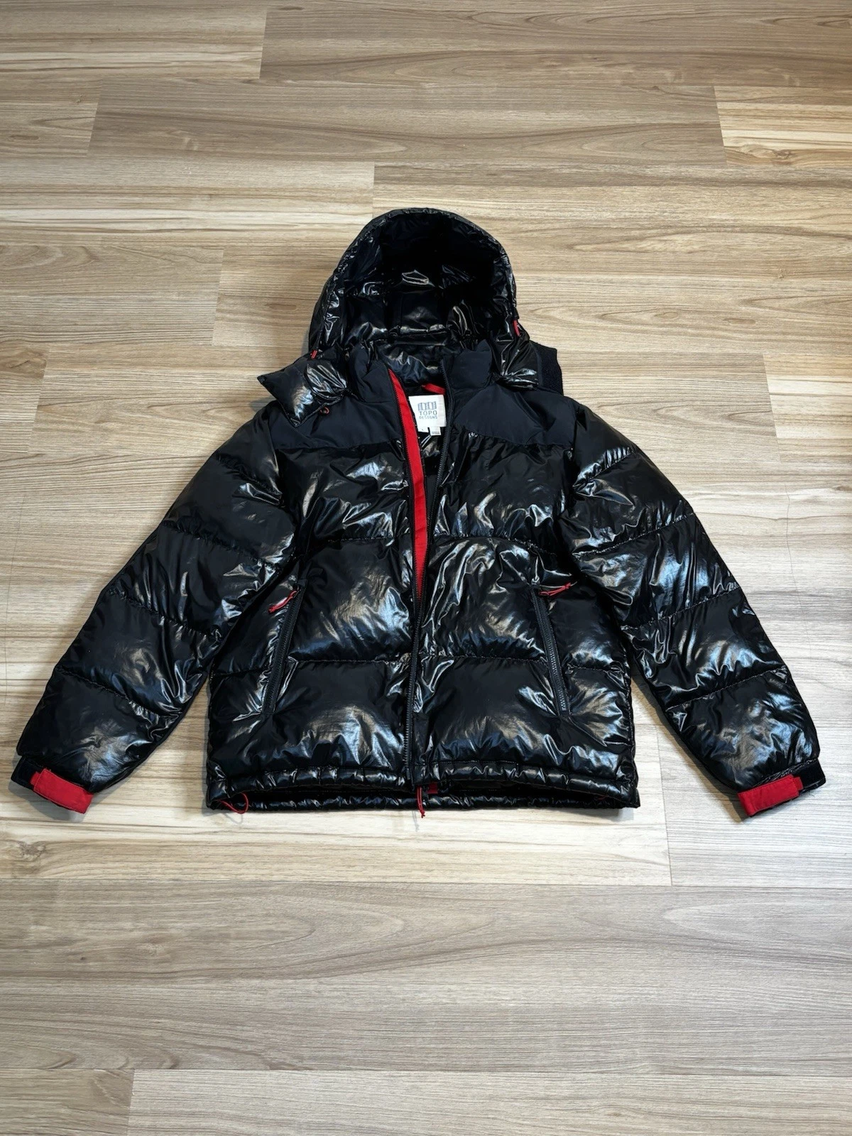Puffer Coat Topo Design Utility Parka Black Moncler Black Sz L