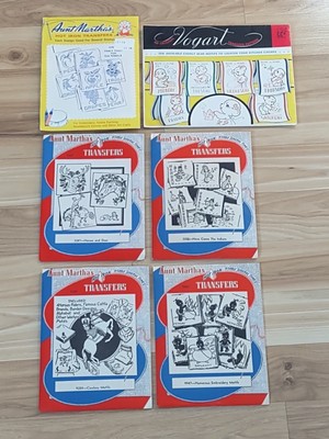 Aunt Martha's Hot Iron Transfer Lot Rare Patterns #3355 3287 9947 9259 + More