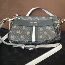GUESS Umhängetasche Damen schwarz beige grau...
