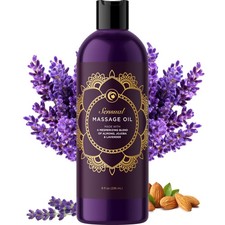 Aromatherapy Sensual Massage Oil for Couples - 8 Fl Oz Pack of 1 , Lavender