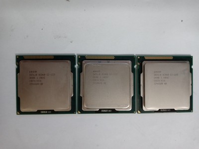 Intel Xeon E3-1225 SR00G 3.1GHz 6MB 4C LGA1155 CPU Processor 95W LOT OF 3