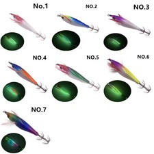 Esca da Pesca 5g/8cm Luminosa/Legno Gamberetti Calamari/Gancio Finta Esca Pesce Gancio.