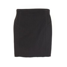 Express Design Studio Skirt Womens Size 2 Black Striped Polyester Blend Lined