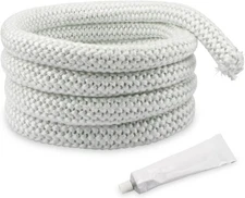 Outdoor Wood Furnace Door Seal Kit Replacemnet for Central Boiler White 