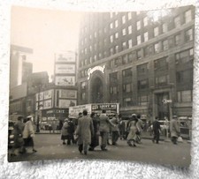 1954 TIME SQUARE New York City Paramount Theater Street View Original Photograph