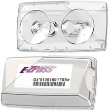 Windshield Transponder Holder for EZ Pass - Strong Suction, UV Clear, 1 Pack