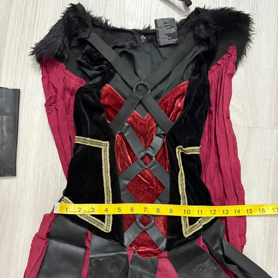 Leg Avenue Trojan Warrior Women Costume Dress Cape Cuffs Headband Size S/M - Image 4 of 4