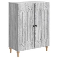 Sideboard Sonoma Eiche Grau 66X34,5X90 Cm Holzwerkstoff Wohnzimmer