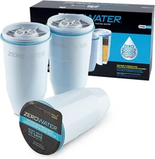 ZeroWater Official 5-Stage 0 TDS Replacement Filter IAPMO Certified, 3-Pack
