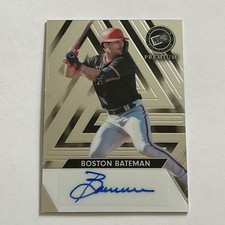 BOSTON BATEMAN/DYLAN CREWS ERROR CARD 2024 Leaf Press Pass AUTO /199 BA-BB2