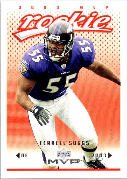 2003 Upper Deck MVP Terrell Suggs Rookie #417 Baltimore Ravens