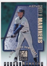 Ken Griffey Jr 1998 Donruss Elite Prime Numbers #1c 108/294 Mariners