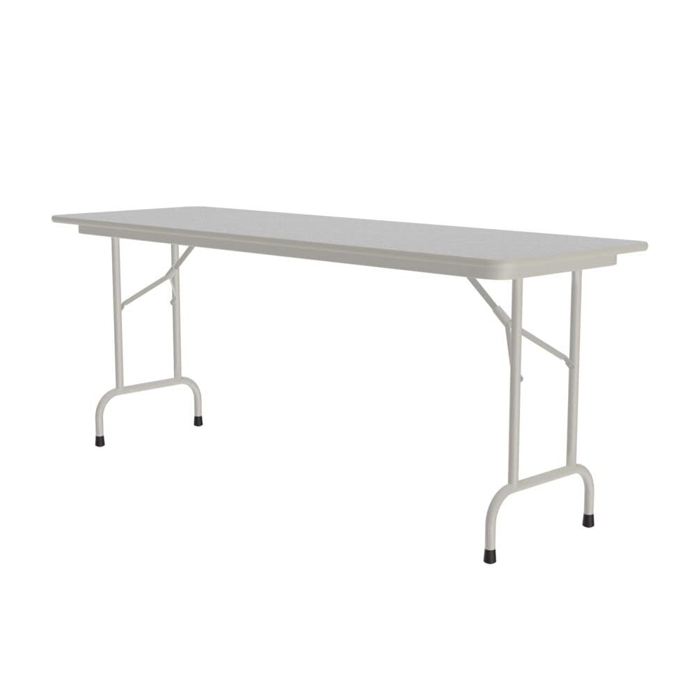 Heavy Duty Utility Folding Table, Melamine Top, USA Made, Strong Steel Apron,...