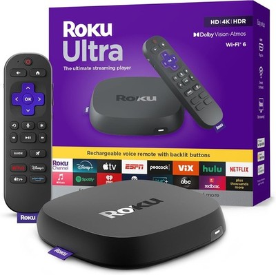 Roku Ultra 2024 Streaming Player - 4K Streaming Device for TV with HDR10+, Dolby