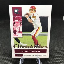 Taylor Heinicke 2021 Panini Chronicles Base Washington Football Team Commanders