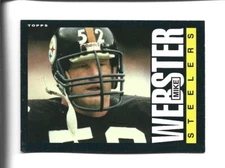 1985 Topps #365 Mike Webster card, Pittsburgh Steelers HOF