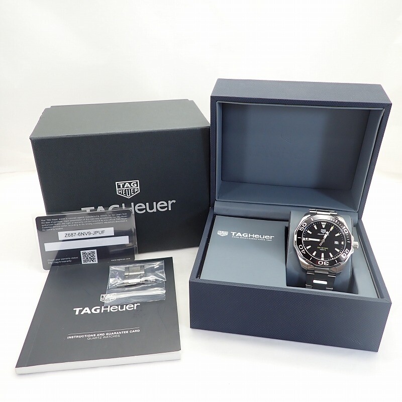 TAG Heuer 腕時計 WAY101A USED Excellent]TAG Heuer Aquaracer WAY101A Black Dial Quartz