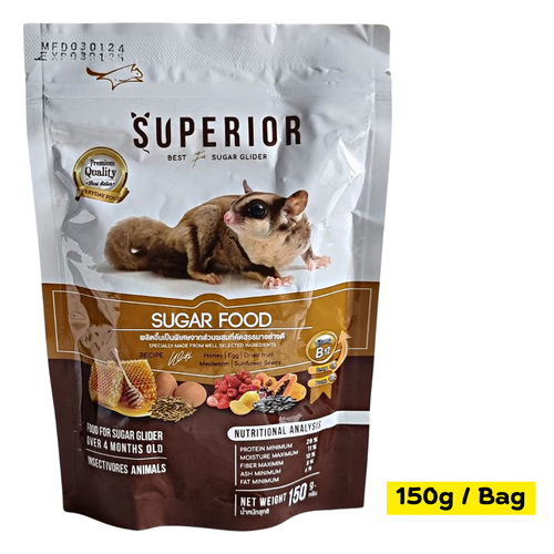 Sugar Glider Food Mixed Fruit Insectivore Animal Pellets Protein Honey 150g x3 - Picture 2 of 11