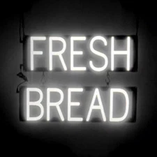 SpellBrite FRESH BREAD Sign | Neon Sign Look, LED Light | 20.4" x 15.0"
