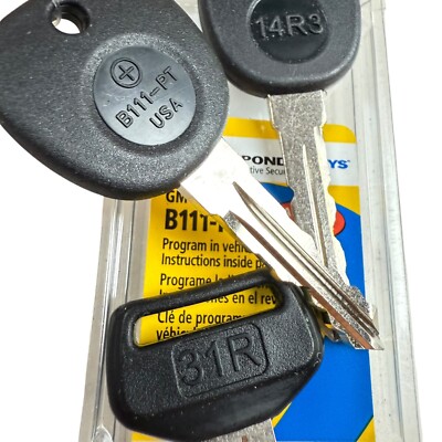 Lot of 3 Random Used Car Keys Automotive Transponder Security Keys