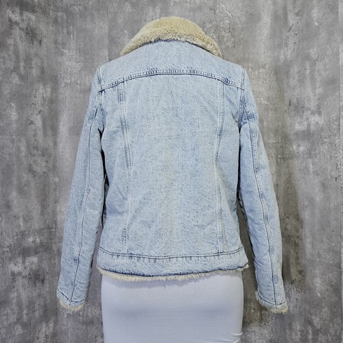 Idyllwind by Miranda Lambert S Light Washed Denim Reversible Sherpa Jacket - Picture 5 of 8