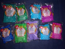 TY BEANIE BABY 1999  1998 McDONALD'S HAPPY MEAL SEALED 9 Vintage TOY Bears