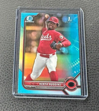 2022 Bowman Chrome Draft Kenya Huggins 1st Sky Blue Refractor
