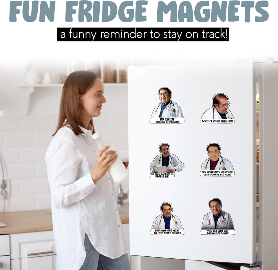 12 Pack Dr Now Funny Dr. Nowzaradan Fridge 3" Strong