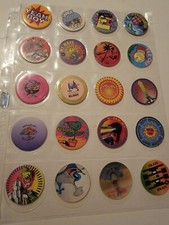 Lot Of 20 Vintage POGs Misc. Snack N Stack Subway T-rex Shark Lizard Rodeo Skate